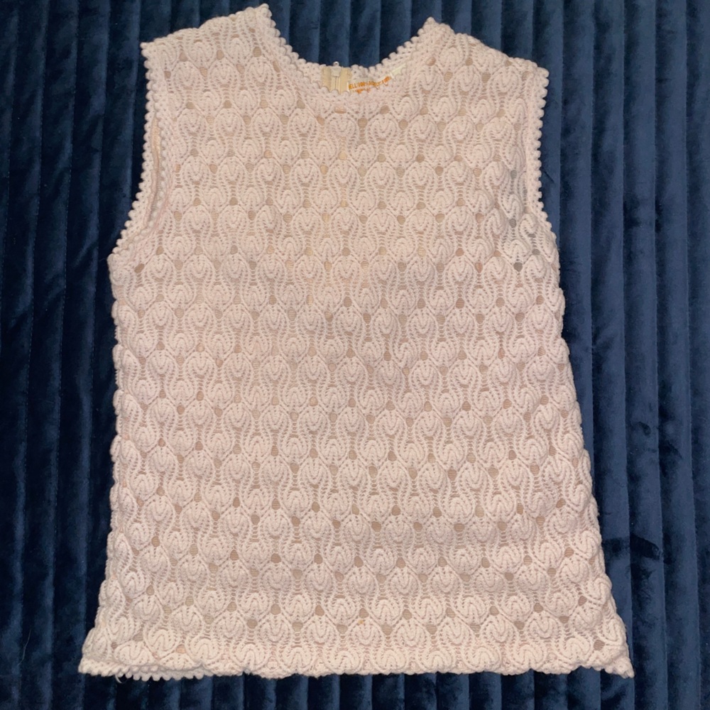 Crochet lace vest
